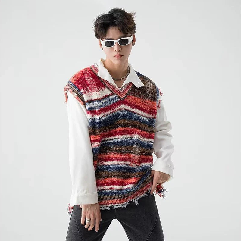 CARNIVL™ Vintage Ripped Knitted Vest