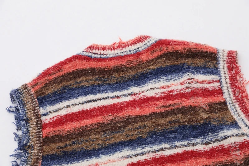 CARNIVL™ Vintage Ripped Knitted Vest