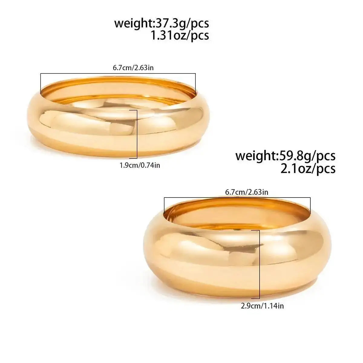 CARNIVL™ Maximalist Bracelets Gold & Silver