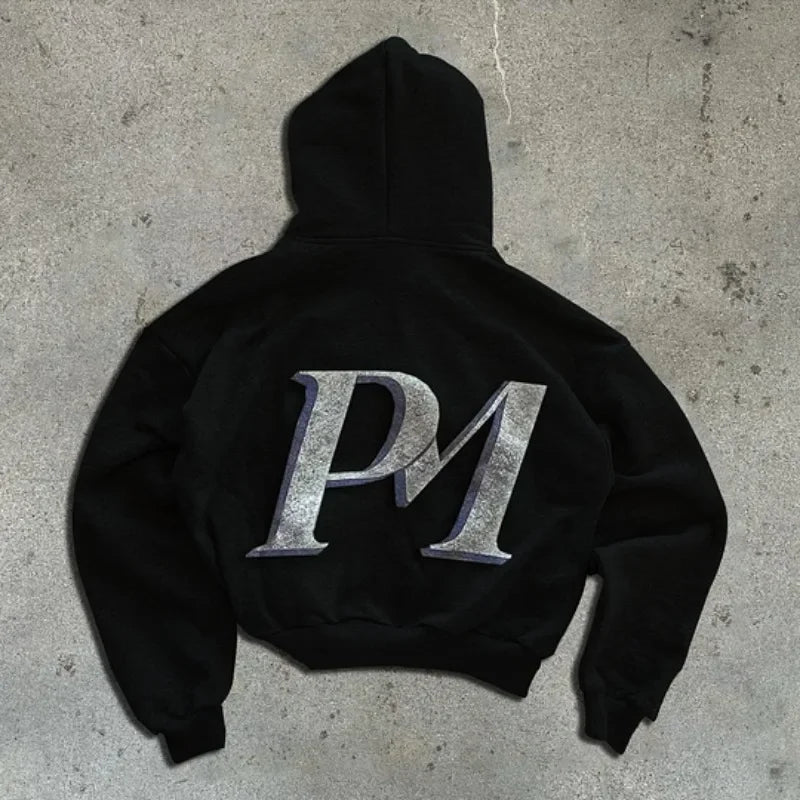 CARNIVL™ Dollar Stamp Vintage Zip-Up Hoodie