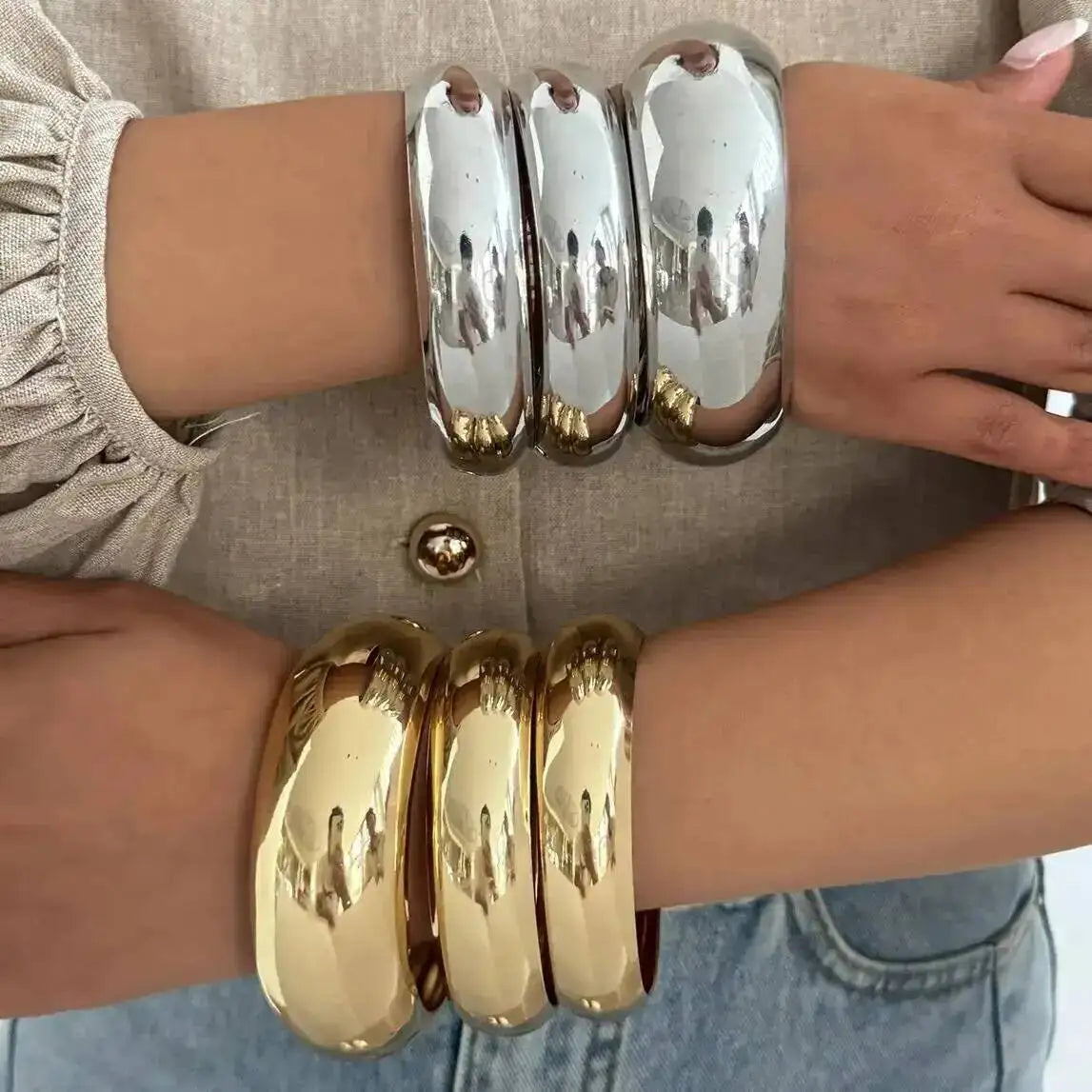 CARNIVL™ Maximalist Bracelets Gold & Silver