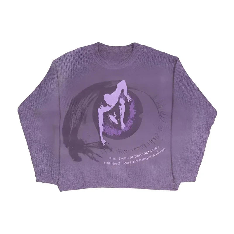 CARNIVL™ Violet Vision Knitted Sweater
