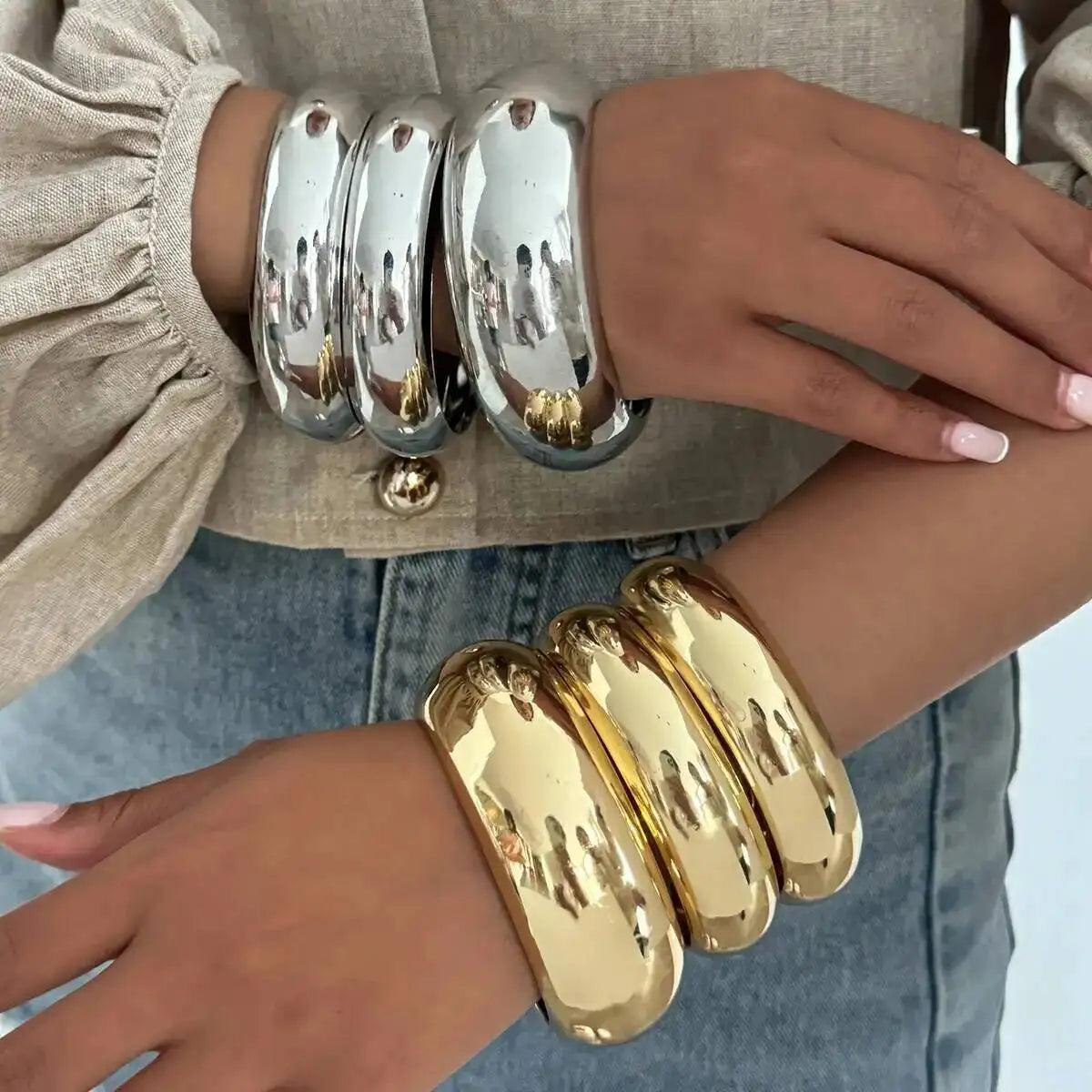CARNIVL™ Maximalist Bracelets Gold & Silver