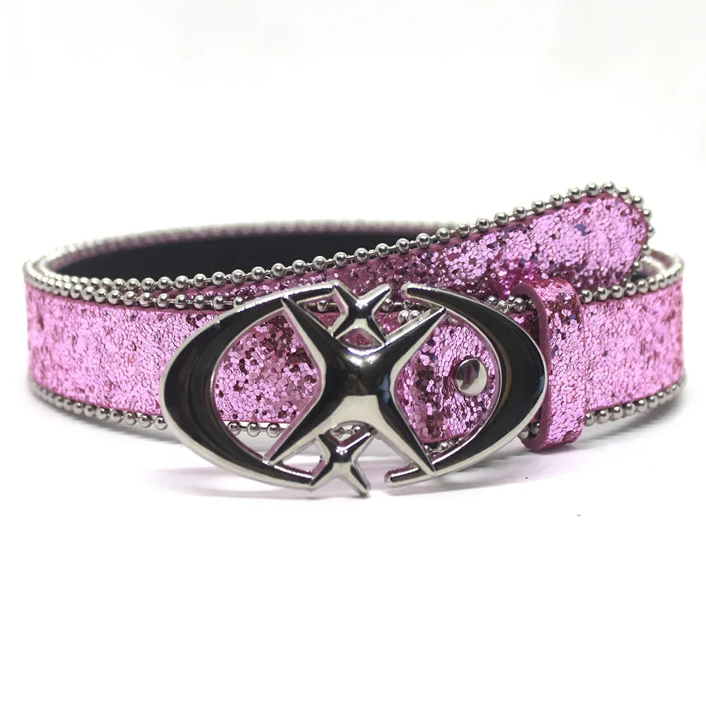 CARNIVL™ X'ed Out Rhinestone Belt