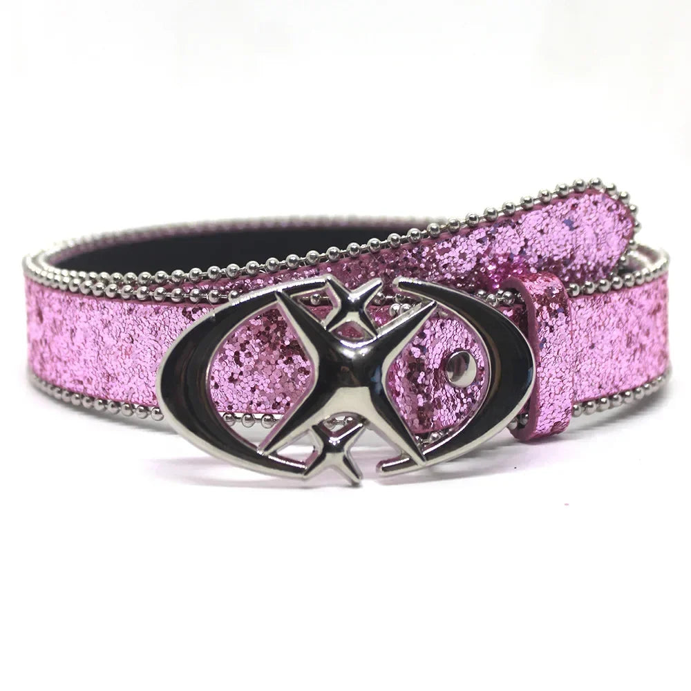 CARNIVL™ X'ed Out Rhinestone Belt