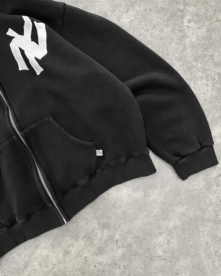CARNIVL™ Vintage NY Zip-Up Hoodie