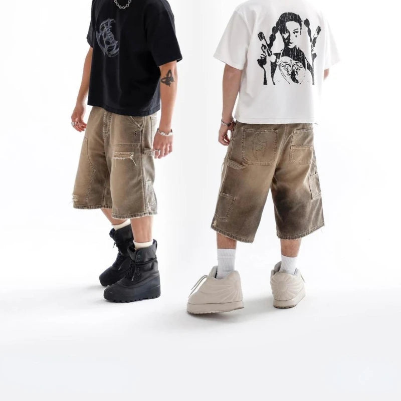 The CARNIVL™ Rust Shade Denim Shorts