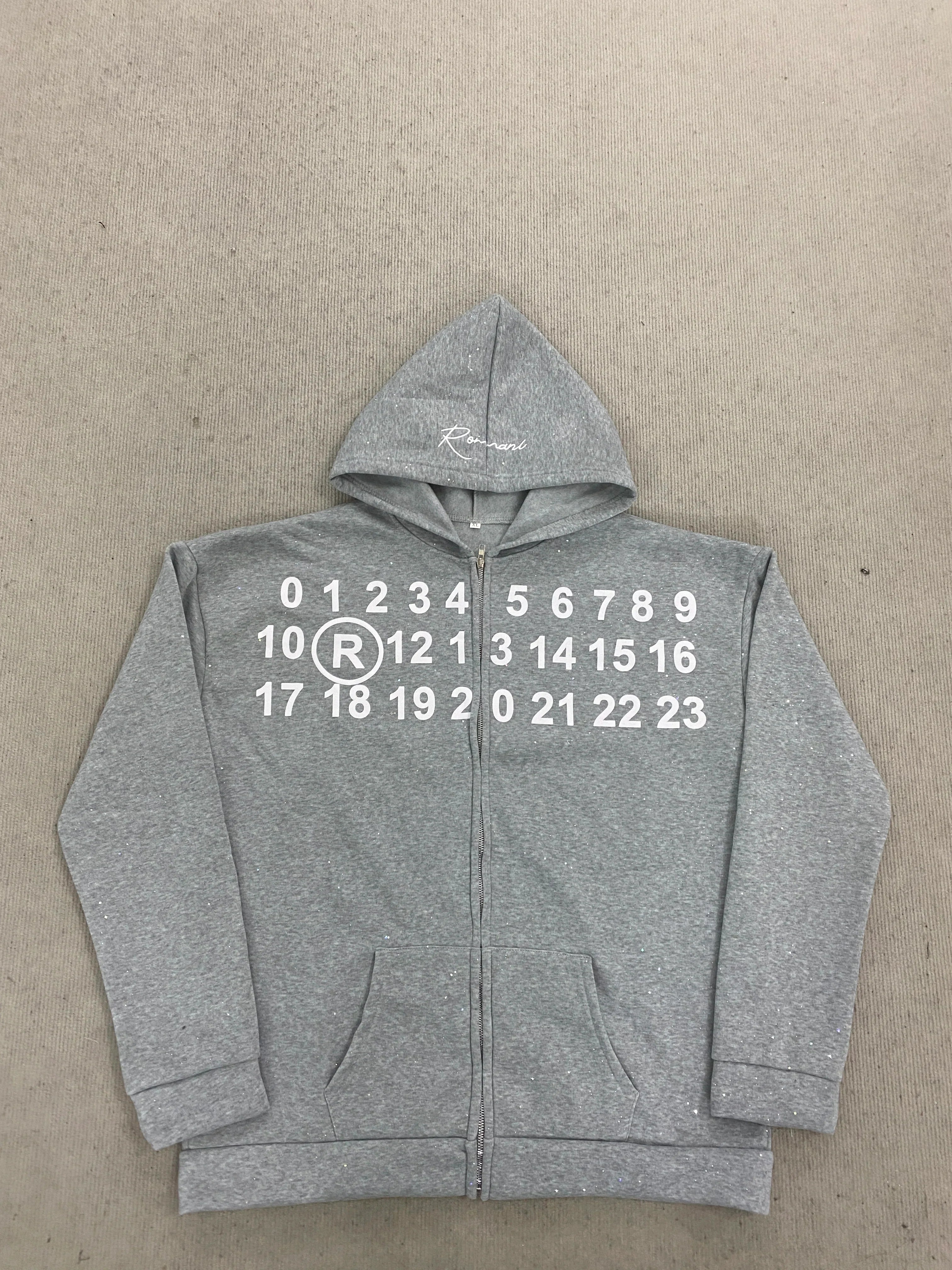 CARNIVL™ "All I See Is Numbers" Zip-Up Hoodie