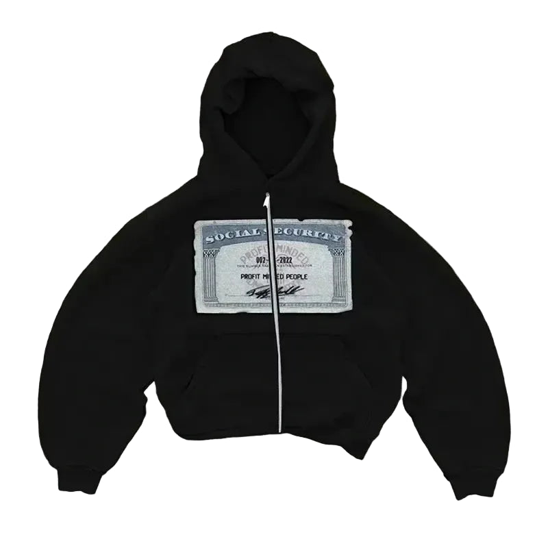 CARNIVL™ Social Security Zip-up Hoodie