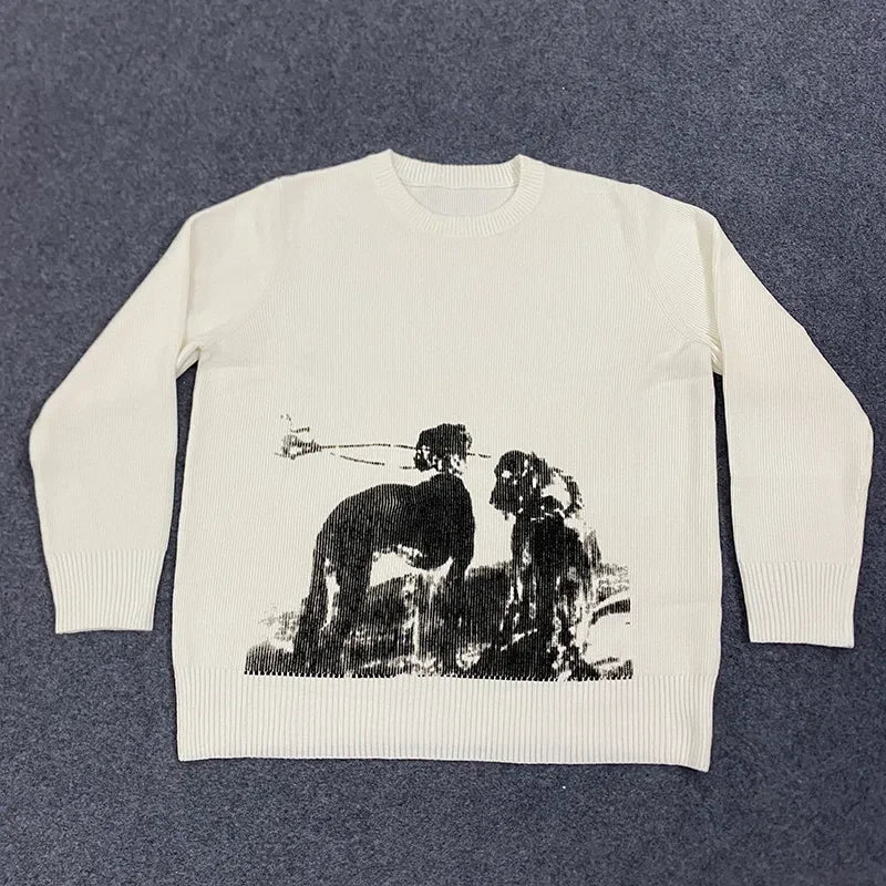 CARNIVL™ Flower Hounds Knitted Sweater