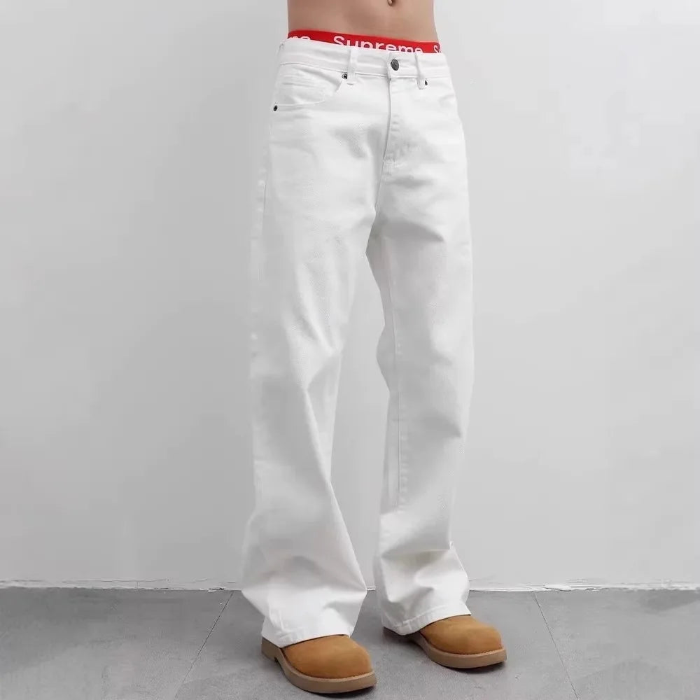 CARNIVL™ White Baggy Denim Jeans