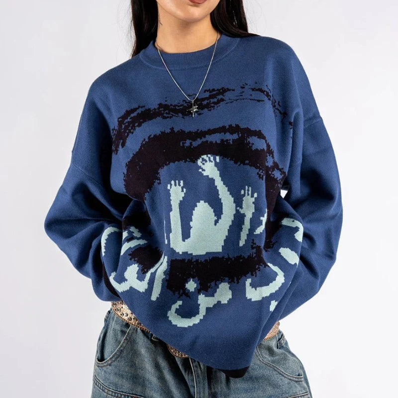 CARNIVL™ Downing Eyes Knitted Sweater