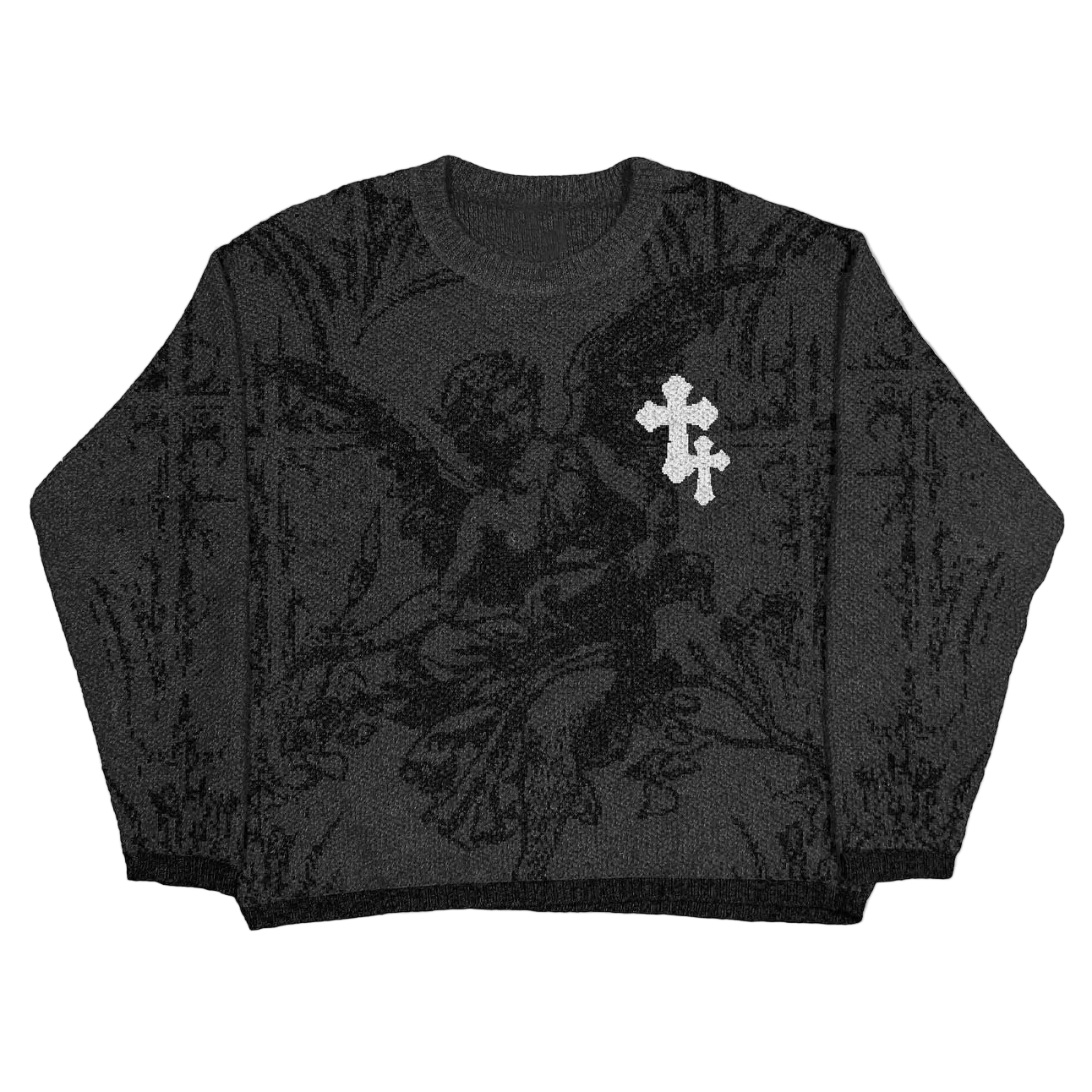 CARNIVL™ Crossed Angel Knitted Sweater
