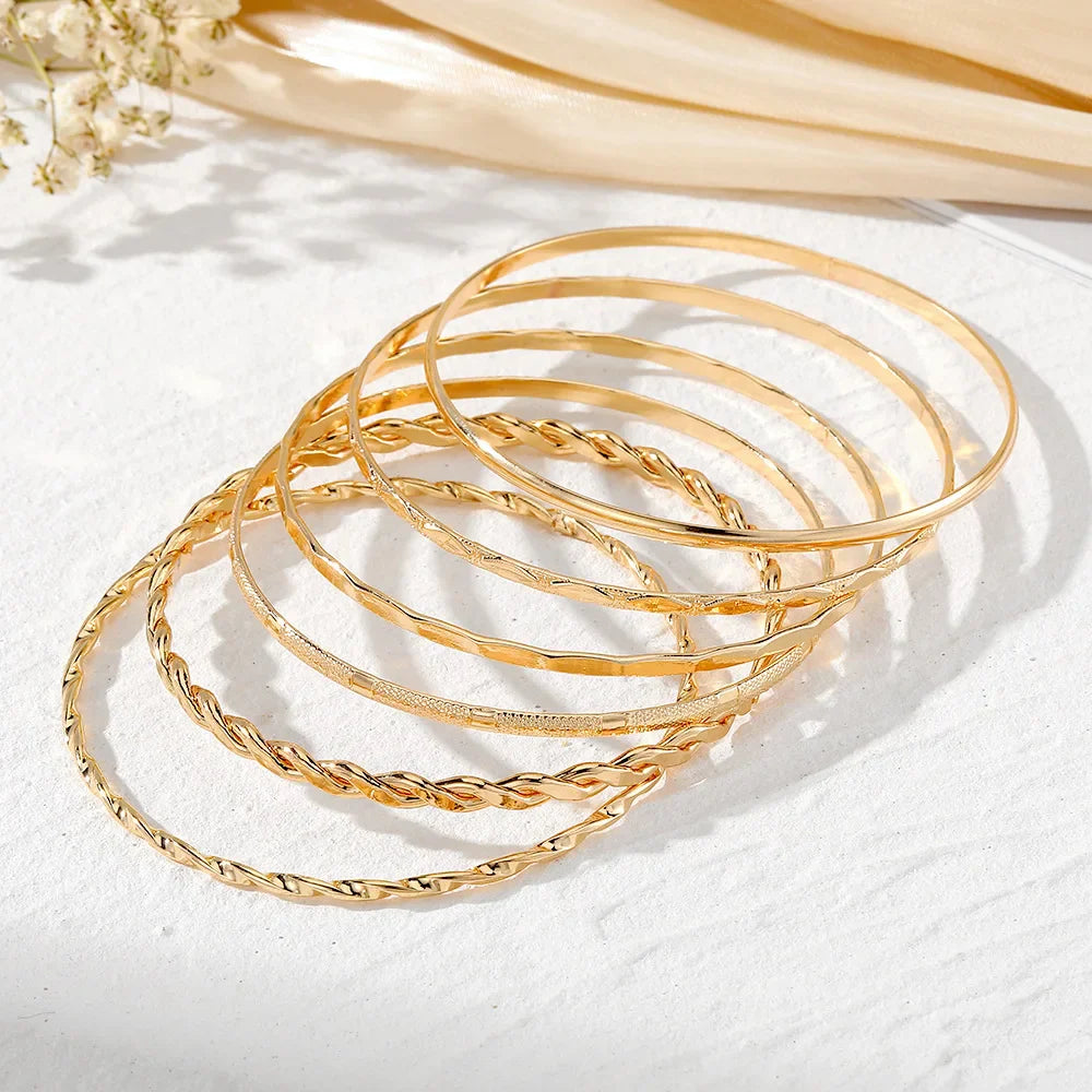 CARNIVL™ 6 piece Golden Bracelet Bundle