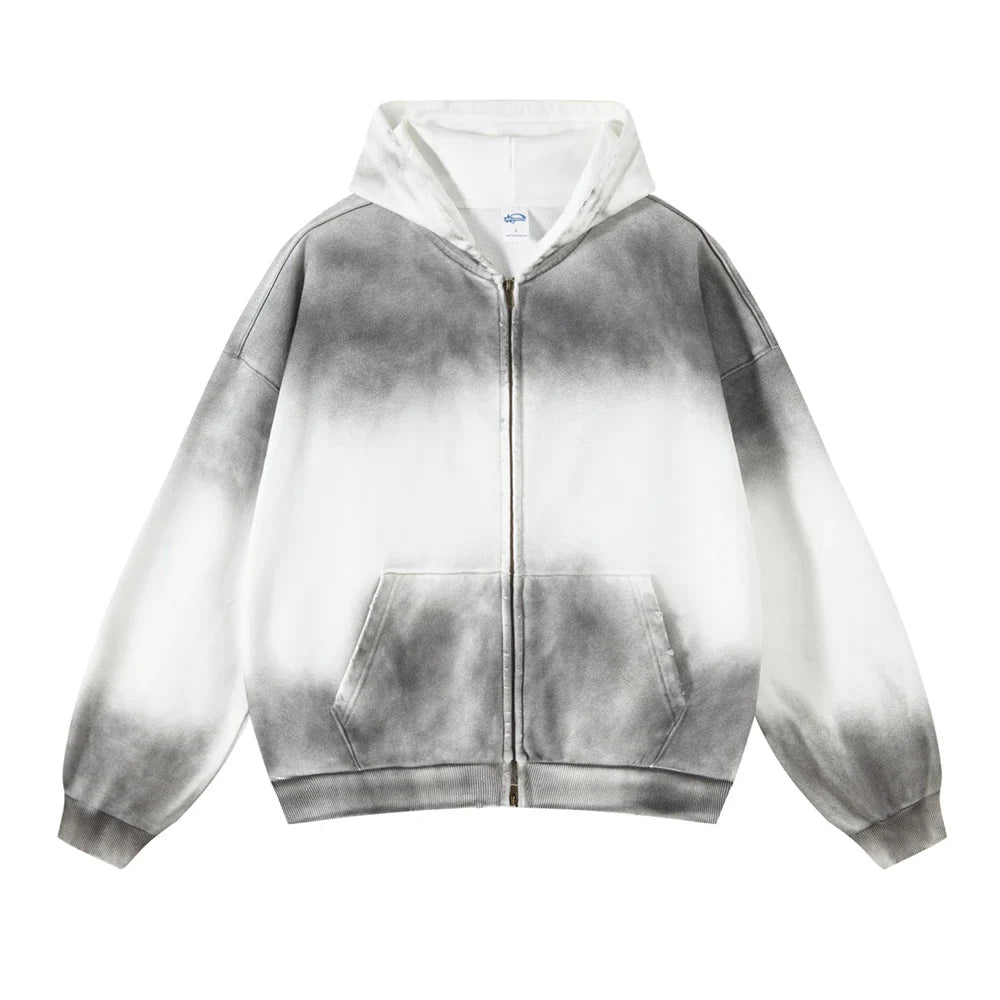 CARNIVL™ White Shades Zip-up Hoodie