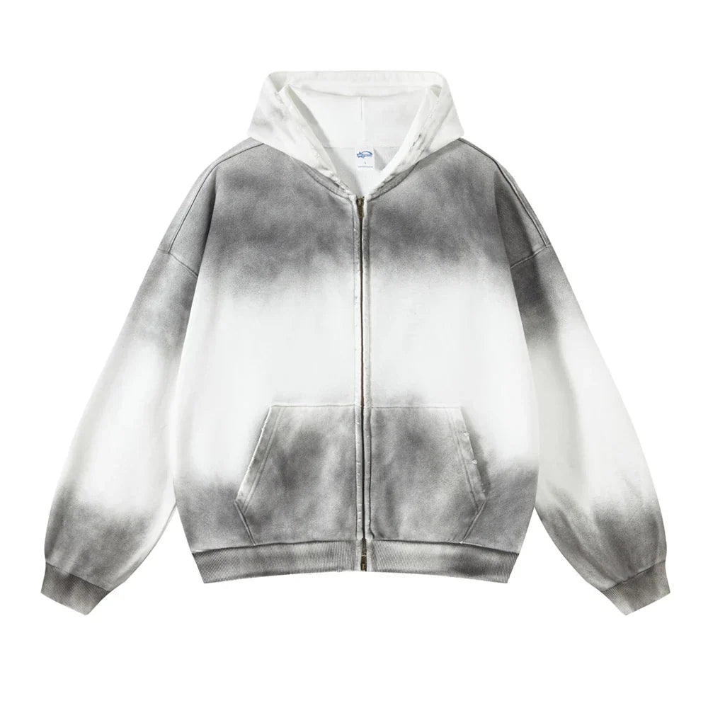 CARNIVL™ White Shades Zip-up Hoodie