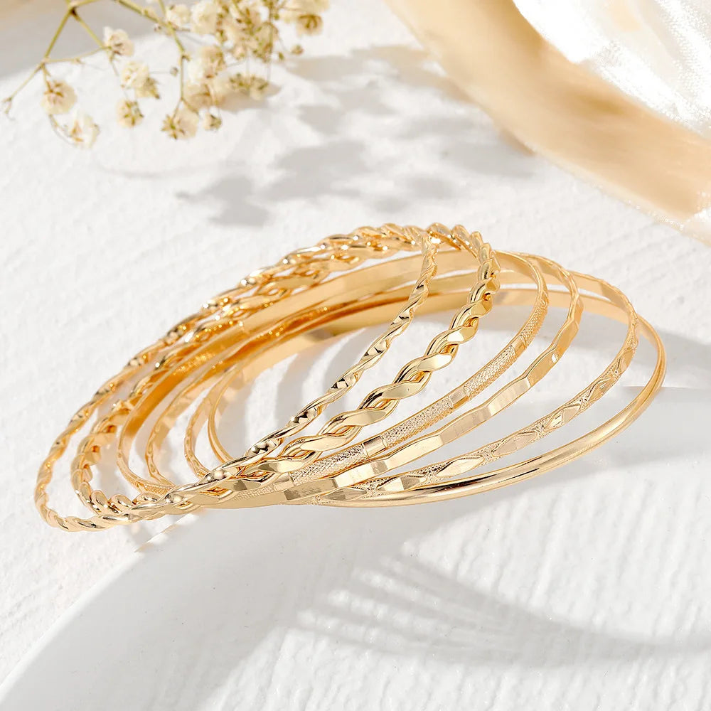 CARNIVL™ 6 piece Golden Bracelet Bundle