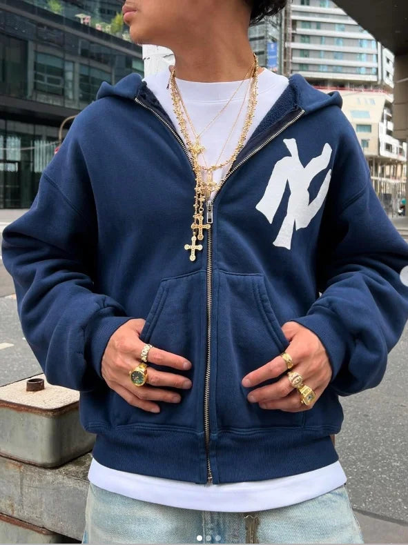 CARNIVL™ Vintage NY Zip-Up Hoodie