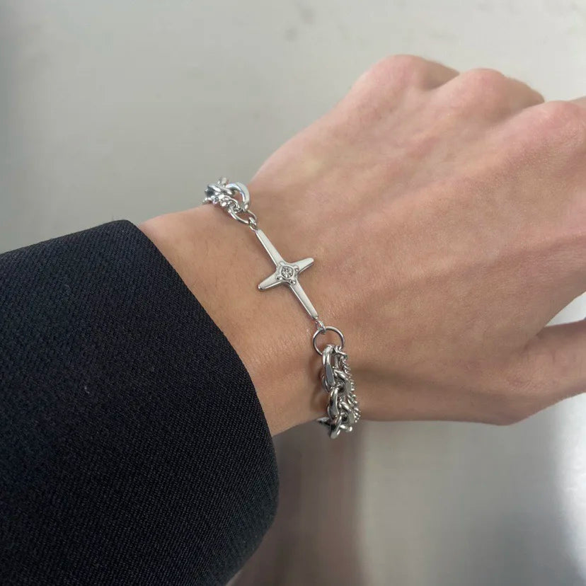 CARNIVL™ "Y2K Star" Multilayer Chain Bracelets