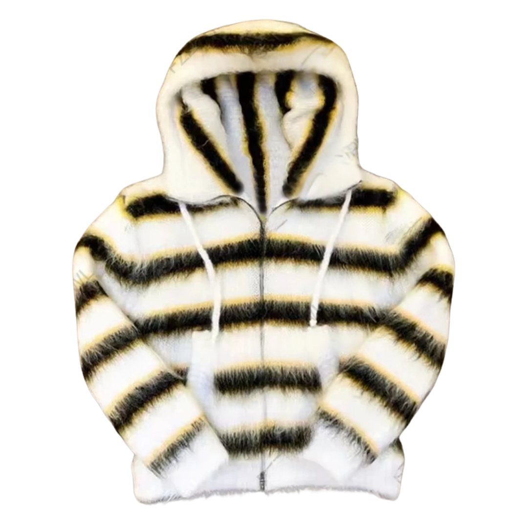 CARNIVL™ Monhair Fizzy Zip-up Hoodie