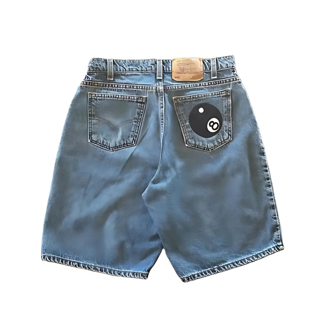 CARNIVL™ 8-Ball Denim Customized Jorts