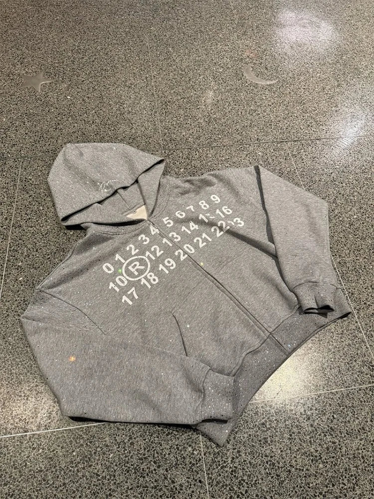 CARNIVL™ "All I See Is Numbers" Zip-Up Hoodie