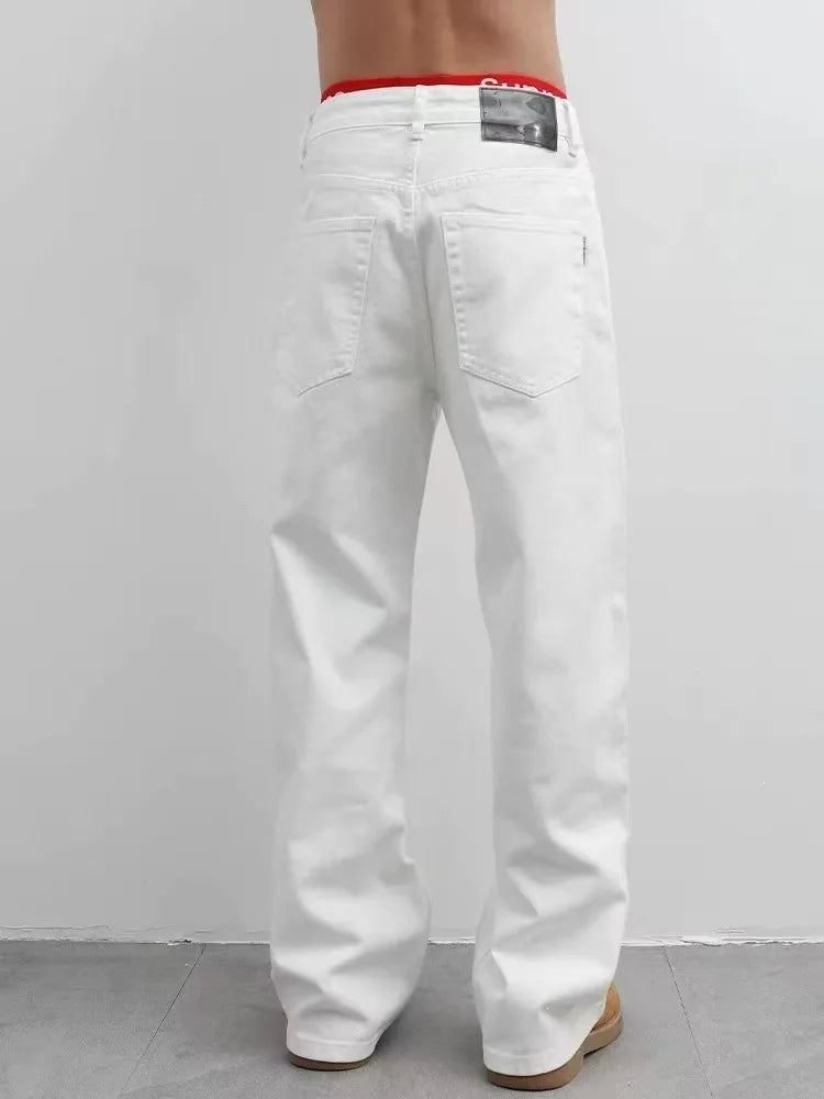 CARNIVL™ White Baggy Denim Jeans