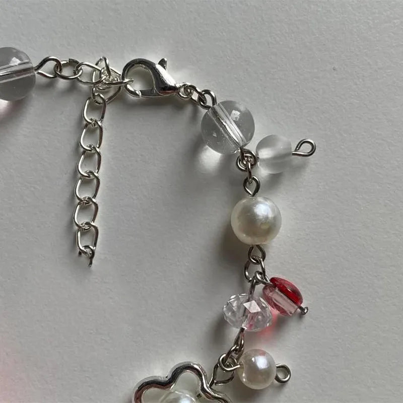 CARNIVL™ Strawberry Charm Bracelet (Handmade)