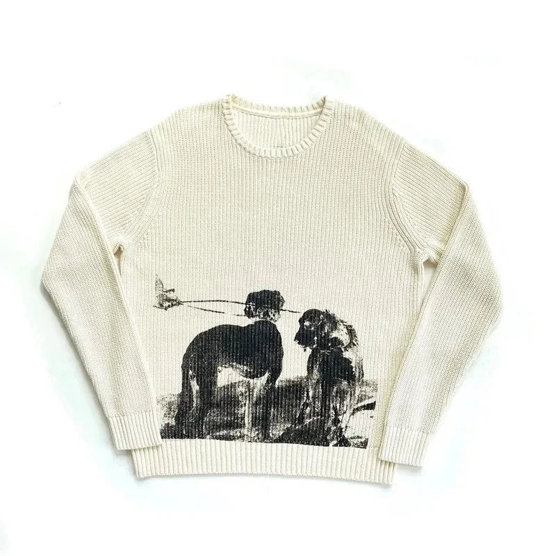 CARNIVL™ Flower Hounds Knitted Sweater