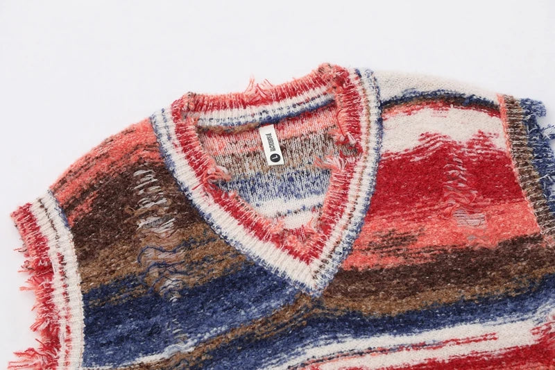 CARNIVL™ Vintage Ripped Knitted Vest