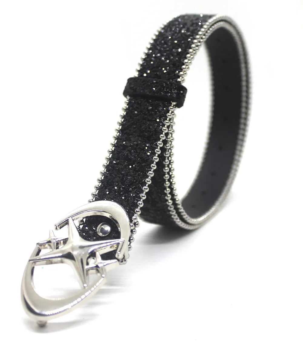 CARNIVL™  X'ed Out Rhinestone Belt