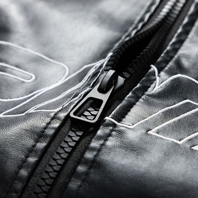 CARNIVL™ Black F1 Leather Jacket