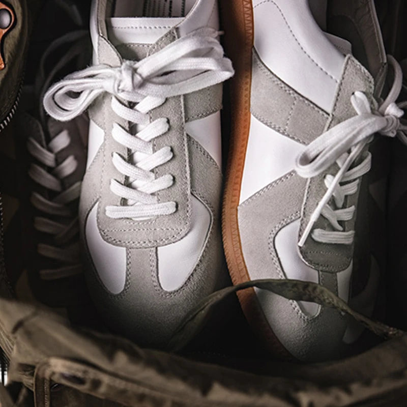 CARNIVL™ Maden Vintage Gray Military Sneaker