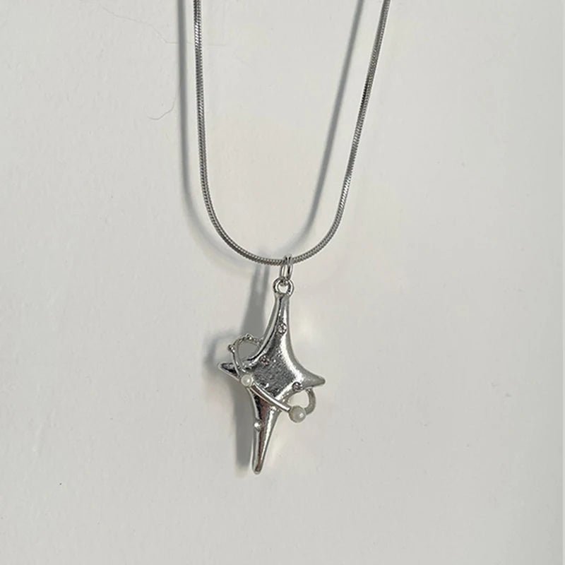 CARNIVL™ 00's Star Silver Necklace