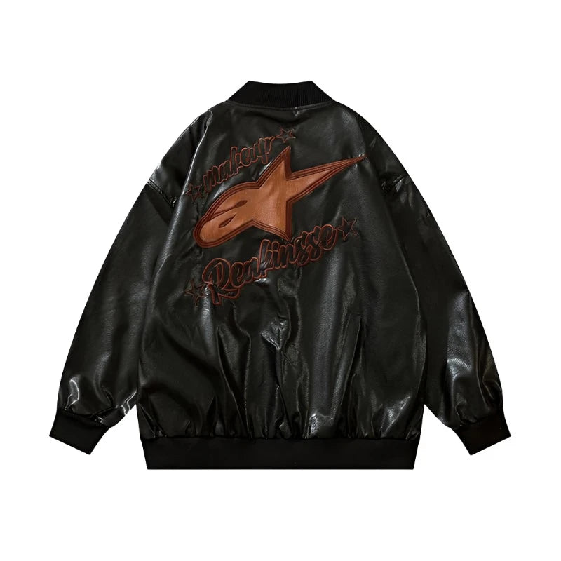 CARNIVL™ Vintage Stars Leather Jacket