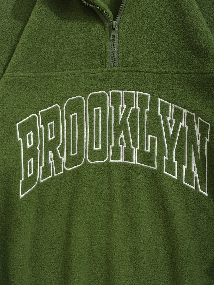 CARNIVL™ Brooklyn Green Half-Zip Sweater