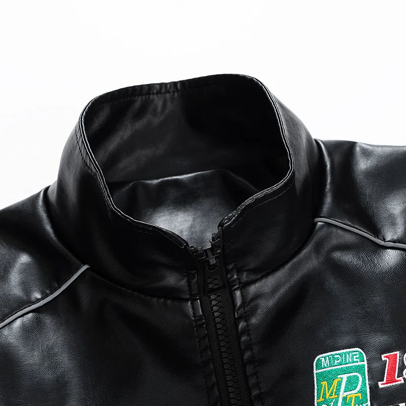 CARNIVL™ Black F1 Leather Jacket