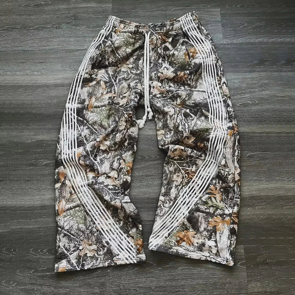 CARNIVL™ Baggy Cammo Striped Sweatpants