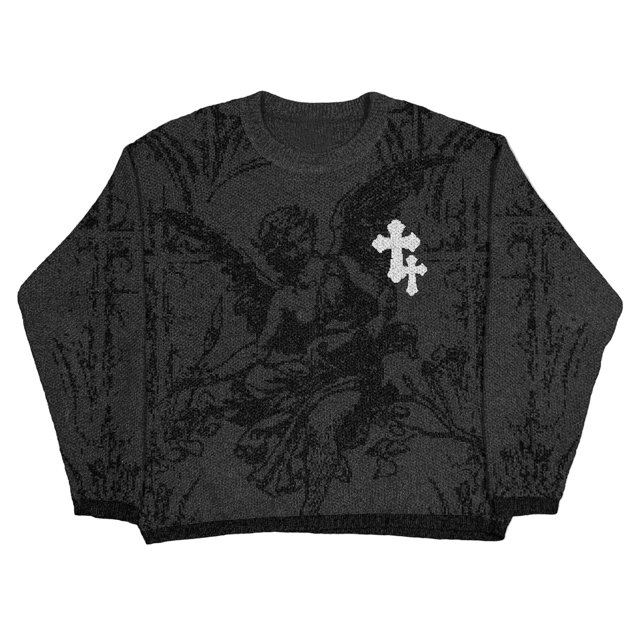 CARNIVL™ Crossed Angel Knitted Sweater